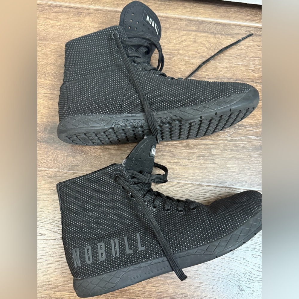 NOBULL Black Textured High-Tops